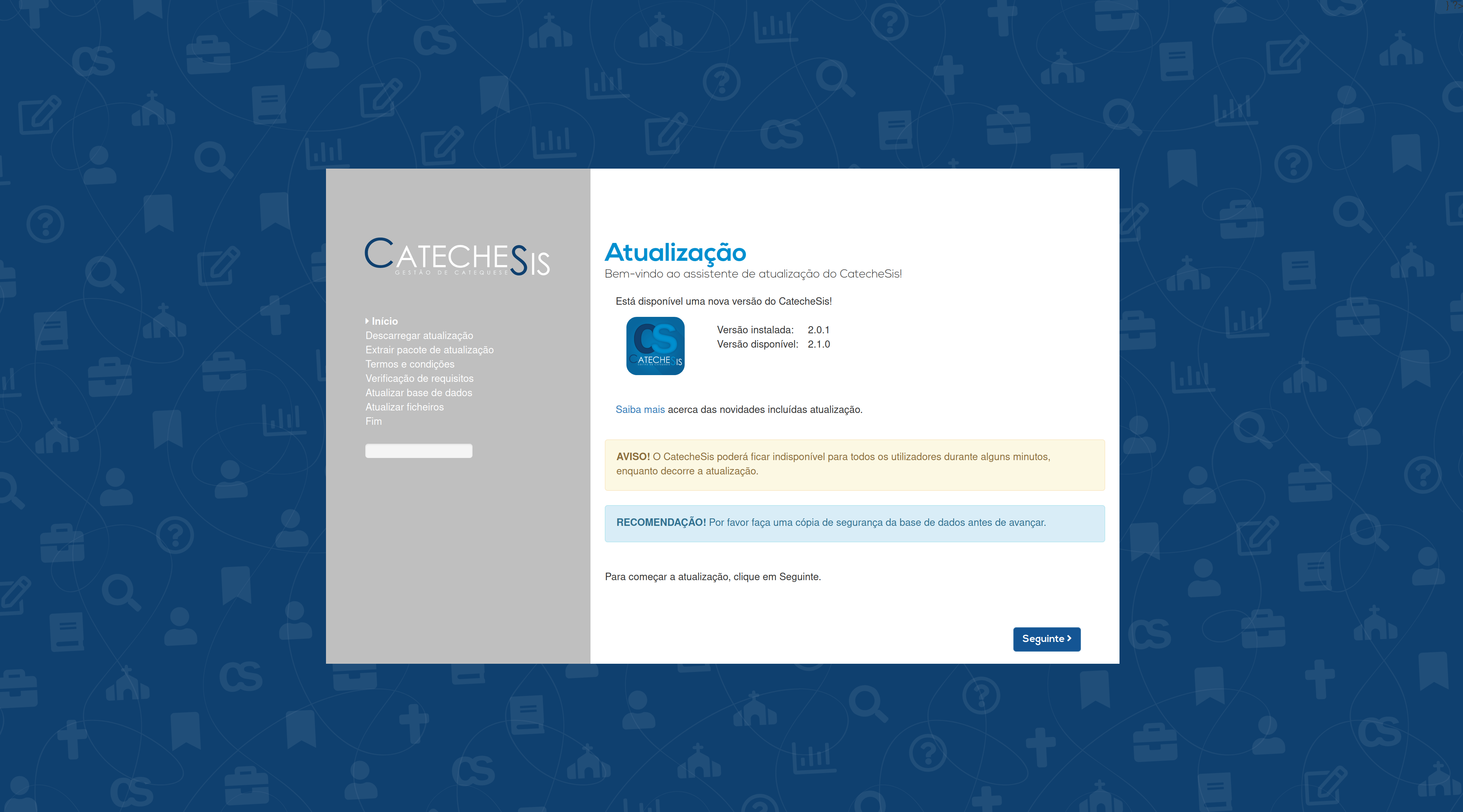 assistente de atualização